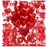 Love and Heart-Shaped Aluminum Foil Balloon,Heart Kit