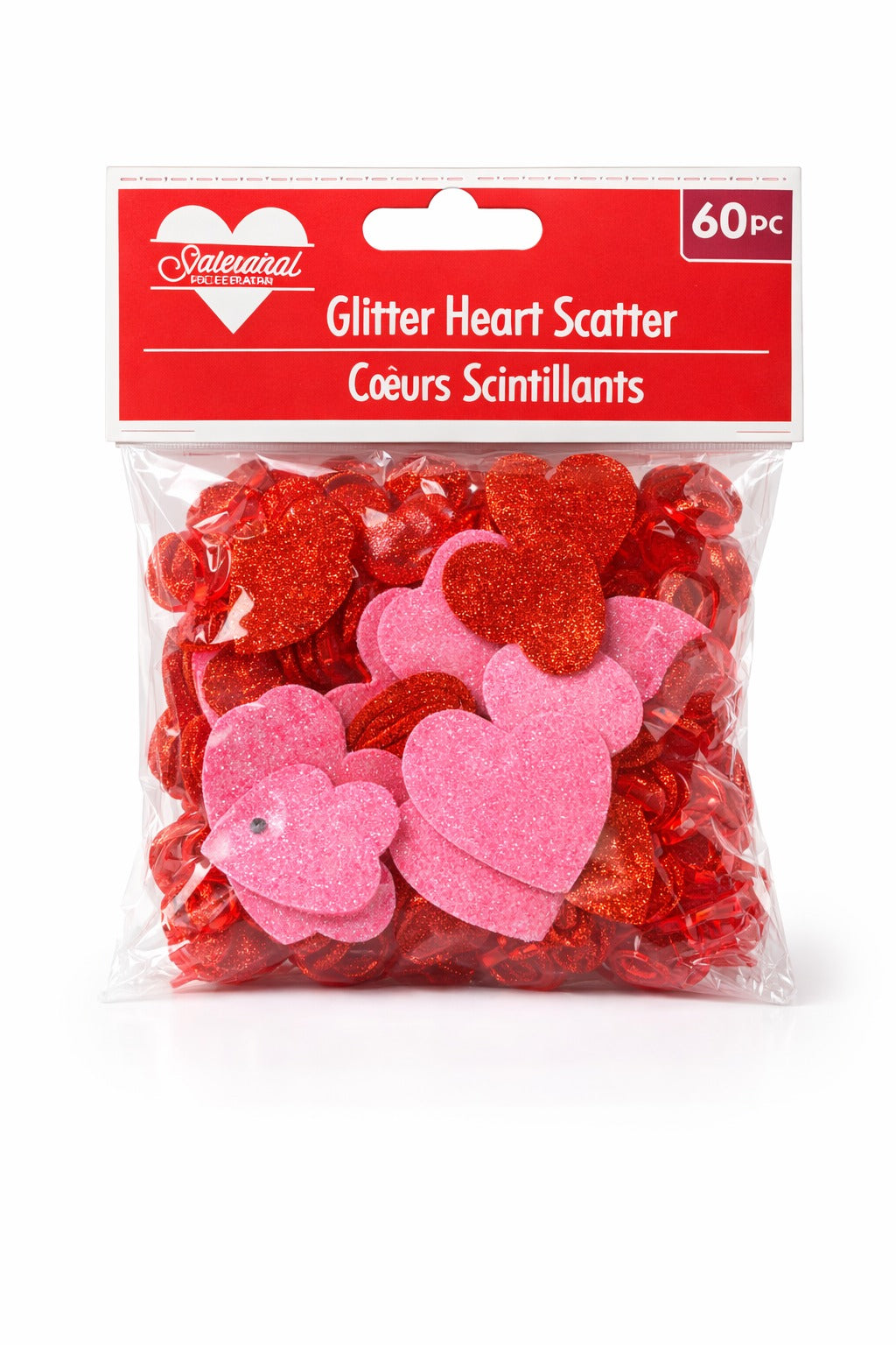 Glitter Heart Scatter - Valentine's Table Confetti