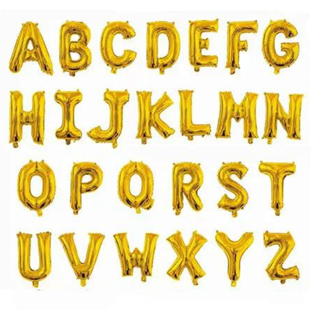 Foil Letter Balloons (A–Z)