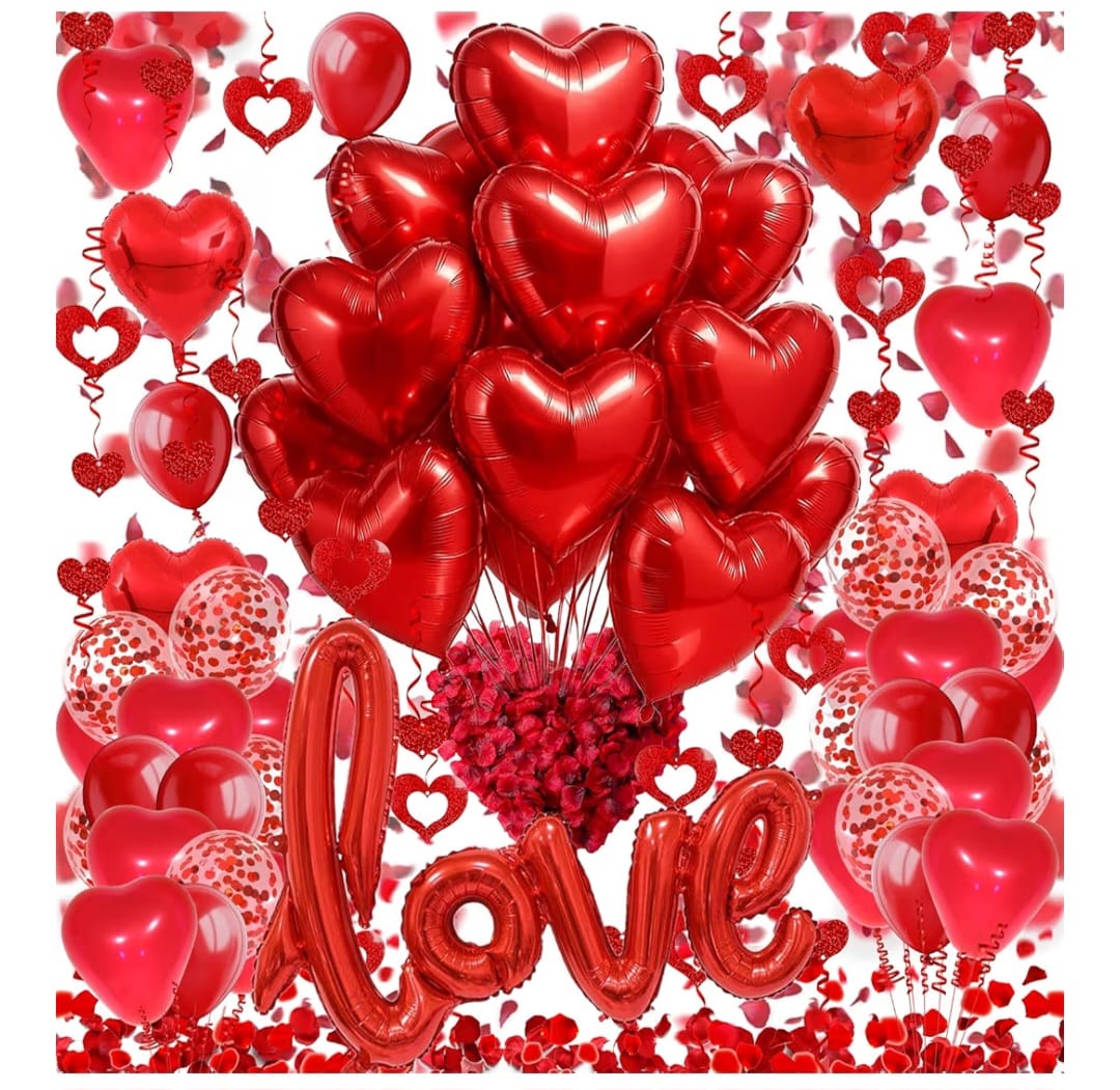 Love and Heart-Shaped Aluminum Foil Balloon,Heart Kit